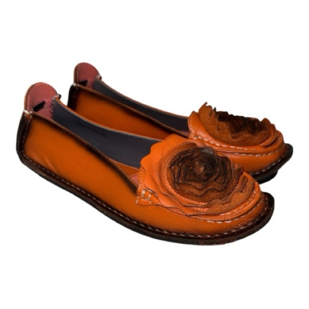 NWOT Leather Floral Detail Slip On Loafers L’ARTISTE - Picture 10 of 10